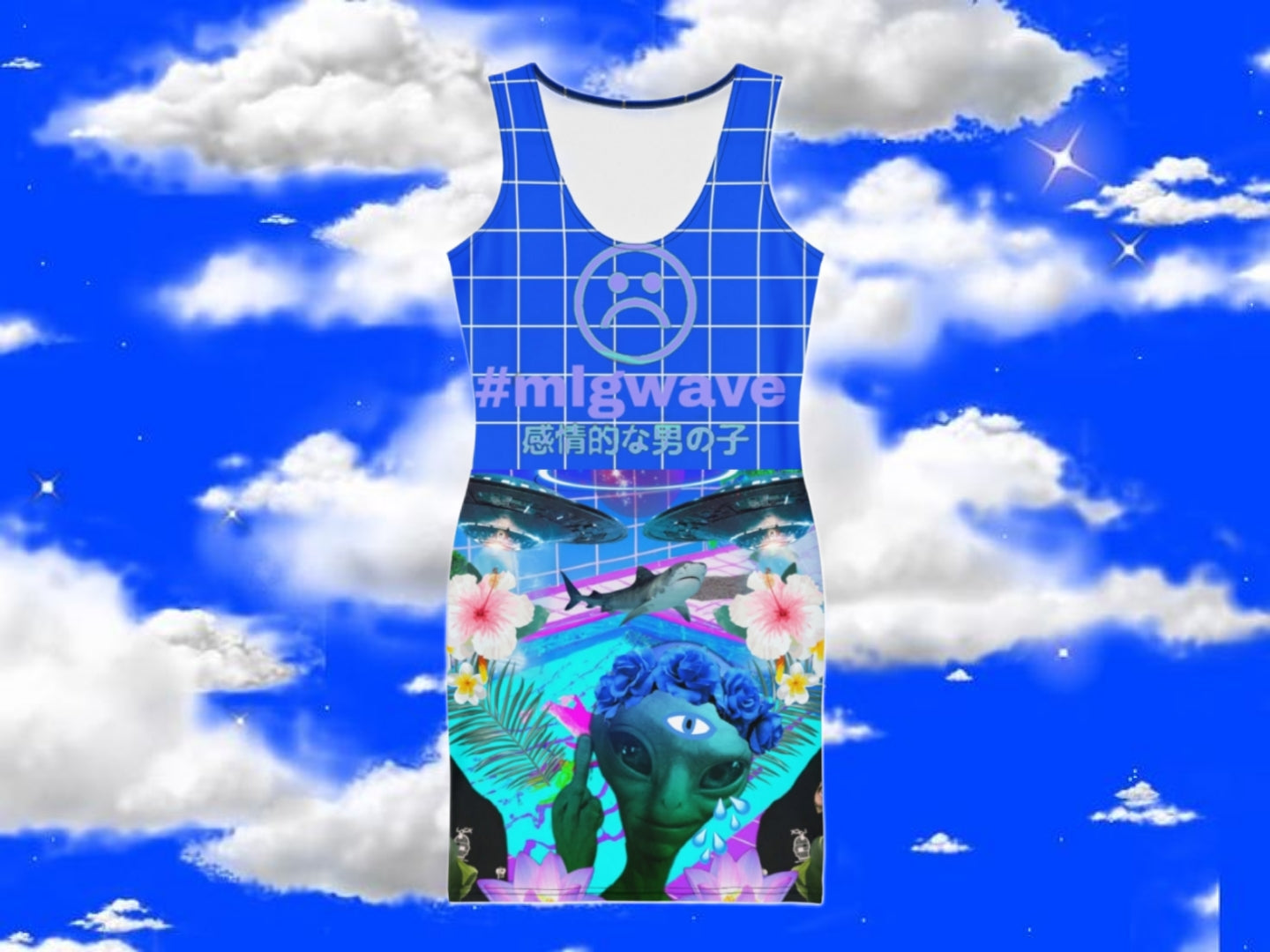 M4h P33p 1z an 4L1en!! bodycon dress