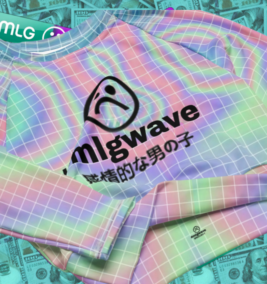 MLGWAVE logo long sleeve crop